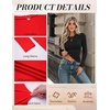 image:imageZeagoo Women Long Sleeve Shirts Slim Fit Going Out Tops Crewneck Basic Tee  Stretchy Fitted Tops for Casual Versatile TShirt Soft Layering Shirts Perfect for Summer and Fall OutfitsBlack