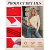 image:imageZeagoo Women Long Sleeve Shirts Slim Fit Going Out Tops Crewneck Basic Tee  Stretchy Fitted Tops for Casual Versatile TShirt Soft Layering Shirts Perfect for Summer and Fall OutfitsBeige