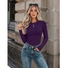 image:imageZeagoo Women Long Sleeve Shirts Slim Fit Going Out Tops Crewneck Basic Tee  Stretchy Fitted Tops for Casual Versatile TShirt Soft Layering Shirts Perfect for Summer and Fall OutfitsPurple