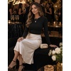 image:imageZeagoo Women Long Sleeve Shirts Slim Fit Going Out Tops Crewneck Basic Tee  Stretchy Fitted Tops for Casual Versatile TShirt Soft Layering Shirts Perfect for Summer and Fall OutfitsBlack