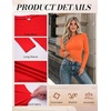 image:imageZeagoo Women Long Sleeve Shirts Slim Fit Going Out Tops Crewneck Basic Tee  Stretchy Fitted Tops for Casual Versatile TShirt Soft Layering Shirts Perfect for Summer and Fall OutfitsOrange