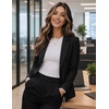 image:imageZeagoo Women Long Sleeve Shirts Slim Fit Going Out Tops Crewneck Basic Tee  Stretchy Fitted Tops for Casual Versatile TShirt Soft Layering Shirts Perfect for Summer and Fall OutfitsWhite