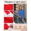 image:imageZeagoo Women Long Sleeve Shirts Slim Fit Going Out Tops Crewneck Basic Tee  Stretchy Fitted Tops for Casual Versatile TShirt Soft Layering Shirts Perfect for Summer and Fall OutfitsBlue