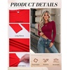 image:imageZeagoo Women Long Sleeve Shirts Slim Fit Going Out Tops Crewneck Basic Tee  Stretchy Fitted Tops for Casual Versatile TShirt Soft Layering Shirts Perfect for Summer and Fall OutfitsWine Red