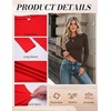image:imageZeagoo Women Long Sleeve Shirts Slim Fit Going Out Tops Crewneck Basic Tee  Stretchy Fitted Tops for Casual Versatile TShirt Soft Layering Shirts Perfect for Summer and Fall OutfitsBrown