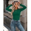 image:imageZeagoo Women Long Sleeve Shirts Slim Fit Going Out Tops Crewneck Basic Tee  Stretchy Fitted Tops for Casual Versatile TShirt Soft Layering Shirts Perfect for Summer and Fall OutfitsGreen
