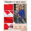 image:imageZeagoo Women Long Sleeve Shirts Slim Fit Going Out Tops Crewneck Basic Tee  Stretchy Fitted Tops for Casual Versatile TShirt Soft Layering Shirts Perfect for Summer and Fall OutfitsRoyal Blue
