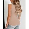 image:imageZeagoo Womens Double Lined V Neck Tank Tops Summer Slim Fit Outfits  Casual Basic Layering Tank Tops Sleeveless Tops For Women Cute Going Out Tops Womens Summer Tops Women Fall ClothesKhaki
