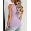 image:imageZeagoo Womens Double Lined V Neck Tank Tops Summer Slim Fit Outfits  Casual Basic Layering Tank Tops Sleeveless Tops For Women Cute Going Out Tops Womens Summer Tops Women Fall ClothesLight Purple