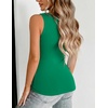 image:imageZeagoo Womens Double Lined V Neck Tank Tops Summer Slim Fit Outfits  Casual Basic Layering Tank Tops Sleeveless Tops For Women Cute Going Out Tops Womens Summer Tops Women Fall ClothesGreen