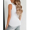 image:imageZeagoo Womens Double Lined V Neck Tank Tops Summer Slim Fit Outfits  Casual Basic Layering Tank Tops Sleeveless Tops For Women Cute Going Out Tops Womens Summer Tops Women Fall ClothesWhite
