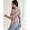 image:imageZeagoo Womens Mesh Long Sleeve Tops Mock Neck Going Out See Through Shirts  Sexy Sheer Blouses Layering Tops Clubwear Outfits 2026 Fall Clothes Country Concert Tops UndershirtWf66