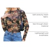 image:imageZeagoo Womens Mesh Long Sleeve Tops Mock Neck Going Out See Through Shirts  Sexy Sheer Blouses Layering Tops Clubwear Outfits 2026 Fall Clothes Country Concert Tops UndershirtBf282