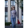 image:imageZeagoo Womens Mesh Long Sleeve Tops Mock Neck Going Out See Through Shirts  Sexy Sheer Blouses Layering Tops Clubwear Outfits 2026 Fall Clothes Country Concert Tops UndershirtCx233