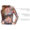 image:imageZeagoo Womens Mesh Long Sleeve Tops Mock Neck Going Out See Through Shirts  Sexy Sheer Blouses Layering Tops Clubwear Outfits 2026 Fall Clothes Country Concert Tops UndershirtWf66