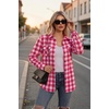 image:imageZeagoo Womens Plaid Flannel Shirt Long Sleeve Top Casual Button Down Blouse  Flannel Plaid ShirtCotton FabricLoose Fit BlouseBusiness Casual Outfits2026 Fashion Fall Western Shacket Jacket1watermelon Red
