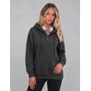 image:imageZeagoo Hoodies for Women Casual Button Collar Drawstring Long Sleeve Hooded Sweatshirt Pullover Tops for Fall Winter 2026Dark Grey