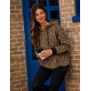 image:imageZeagoo Hoodies for Women Casual Button Collar Drawstring Long Sleeve Hooded Sweatshirt Pullover Tops for Fall Winter 2026Leopard Print