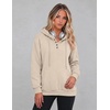 image:imageZeagoo Hoodies for Women Casual Button Collar Drawstring Long Sleeve Hooded Sweatshirt Pullover Tops for Fall Winter 2026Moon Grey
