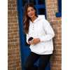 image:imageZeagoo Hoodies for Women Casual Button Collar Drawstring Long Sleeve Hooded Sweatshirt Pullover Tops for Fall Winter 2026White